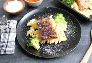 Blackened Salmon Alfredo