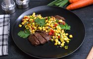 Clean Eats Meal Prep Coffee Crusted Skirt Steak