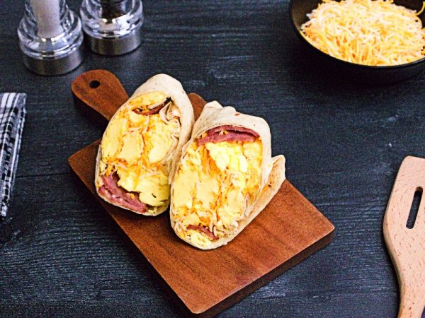 Clean Eats Meal Prep Breakfast Turkey Bacon Burrito