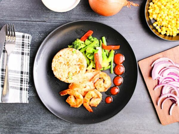 Clean Eats Meal Prep Chicken & Shrimp Hibachi