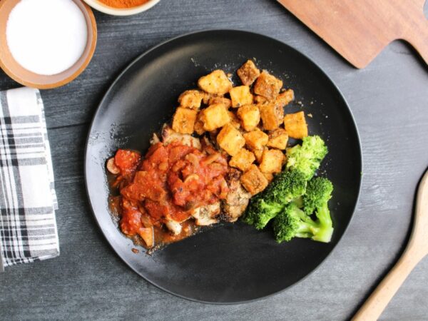 Clean Eats Meal Prep Tomato & Mushroom Chicken